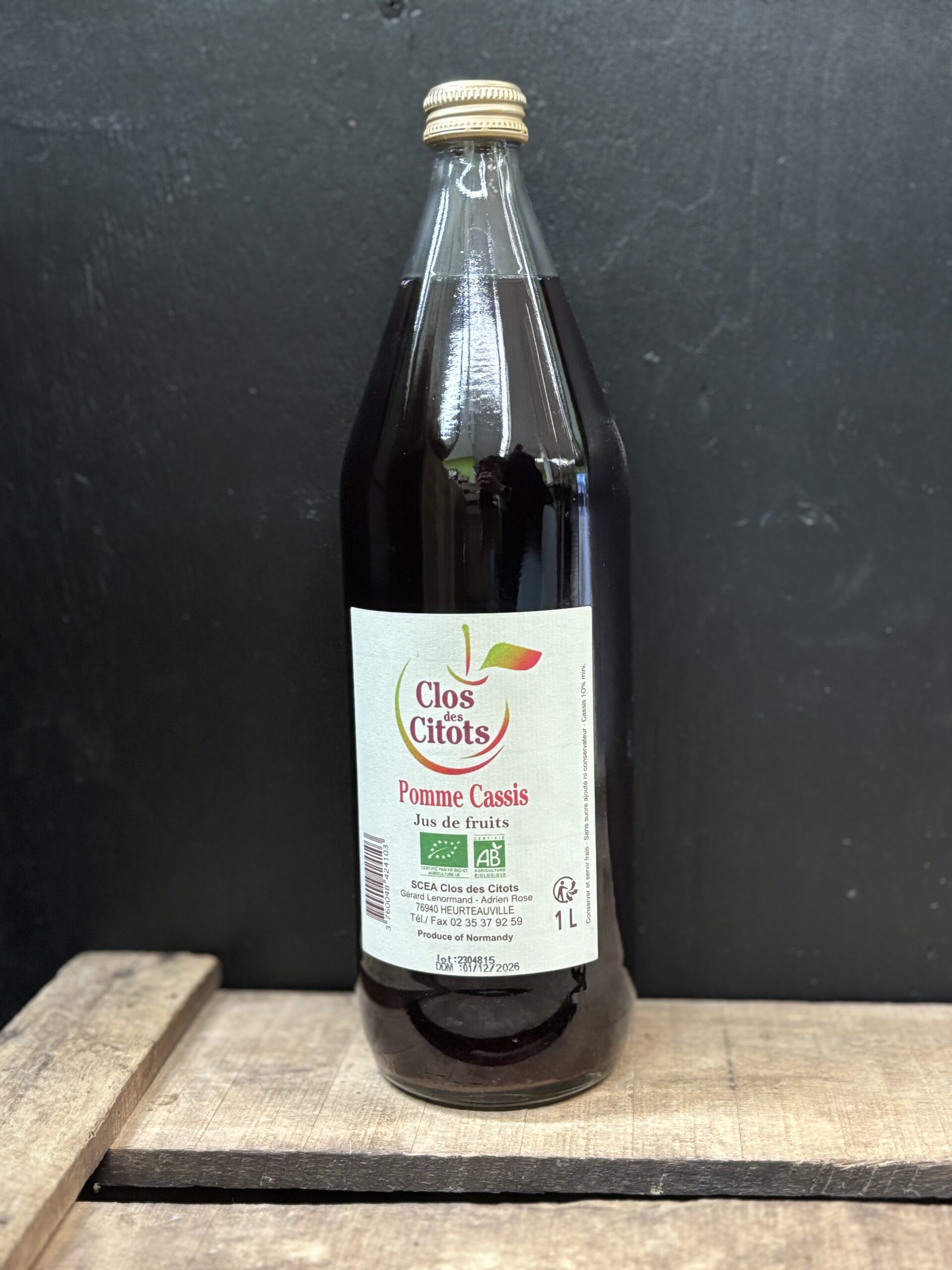 JUS POMME CASSIS