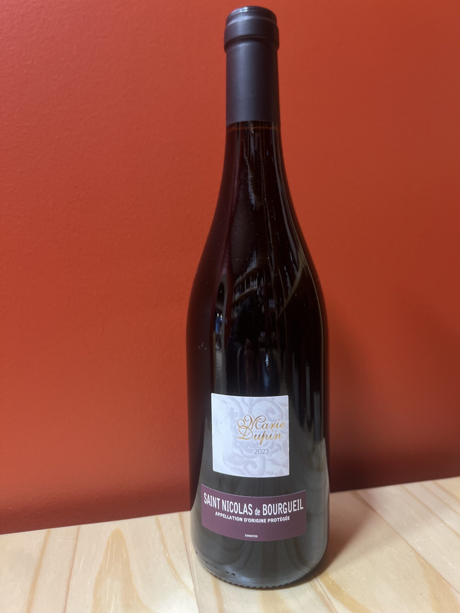 Saint-Nicolas de Bourgueil  Marie Dupin 2023 rouge